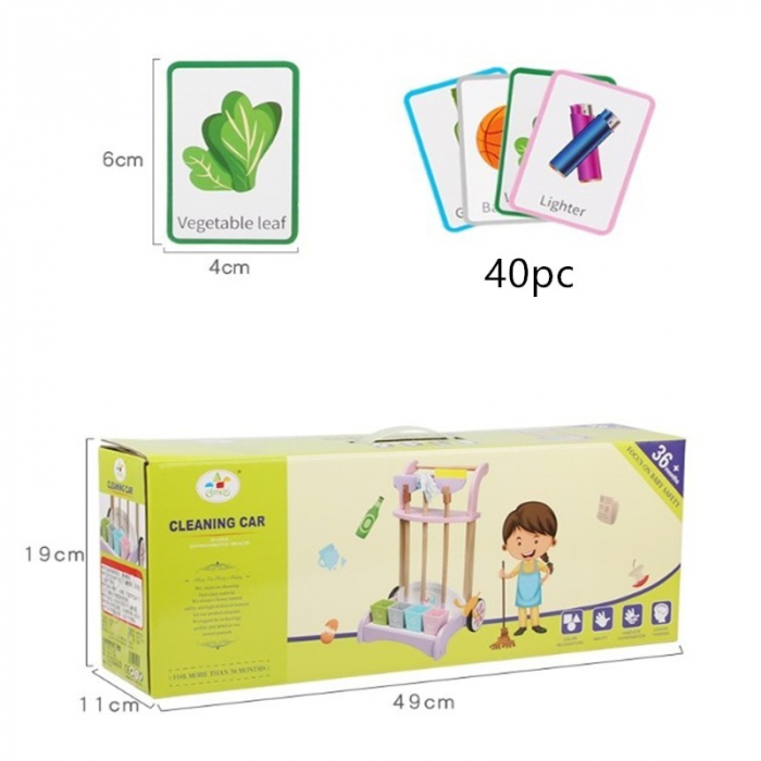 Set Mobil de Curatenie din Lemn cu Accesorii Montessori - Nurio [4]
