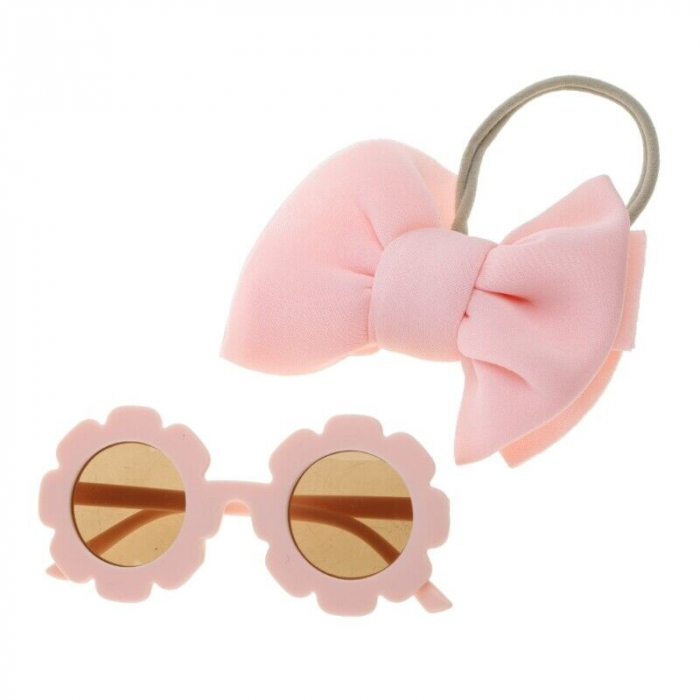 Set Ochelari si Bentita pentru Fetite, Marime Universala - Roz [5]