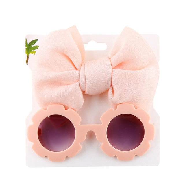 Set Ochelari si Bentita pentru Fetite, Marime Universala - Roz [2]