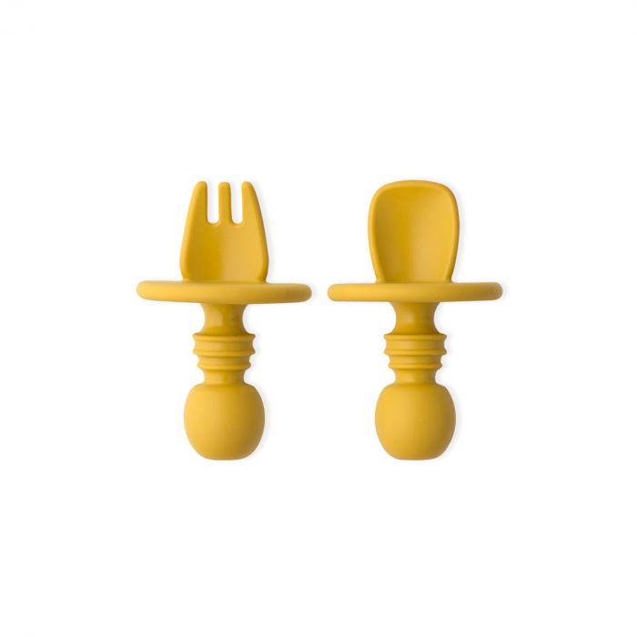 Set Tacamuri pentru Bebelusi Silicon - 10cm Mustar [2]