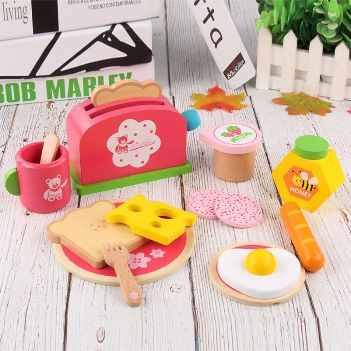 Mic Dejun de Jucarie din Lemn Delicious Breakfast - Un Joc Educativ tip Montessori [5]