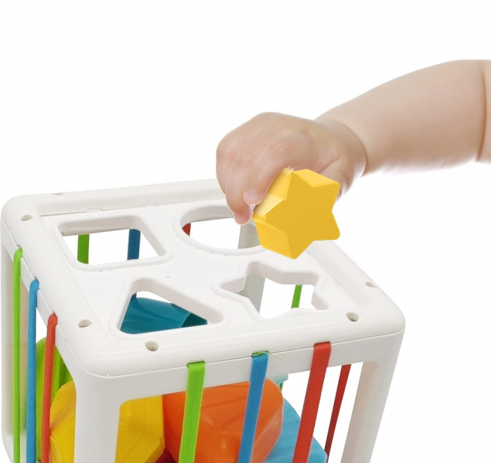 Sortator Forme cu Benzi de Cauciuc 10 Forme Montessori [6]