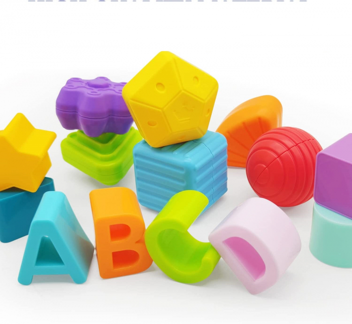 Sortator Forme cu Benzi de Cauciuc 10 Forme Montessori [4]