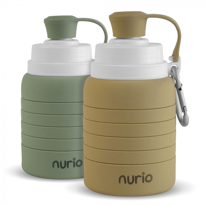 Sticla Pliabila din Silicon, 500 ml - Verde [4]