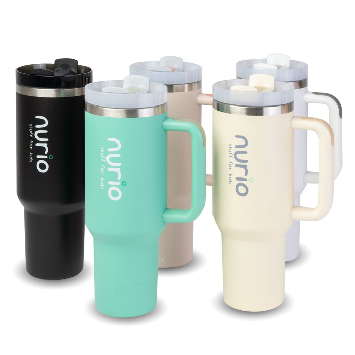 Sticla Termica Din Inox Cu Pai si Maner  Nurio- -Negru [3]