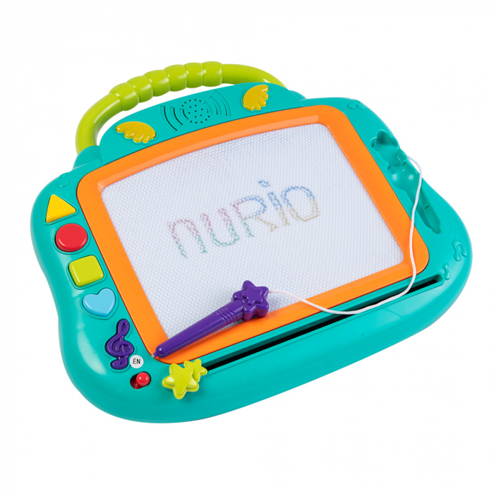 Tabla Magnetica Multifunctionala cu Creion, Melodii, Sunete si Lumini, Albastru [2]