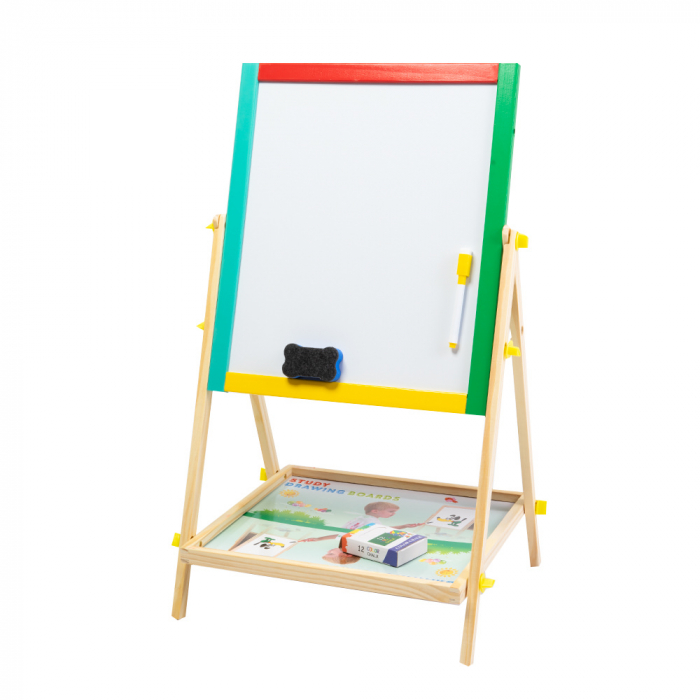 Tabla Magnetica Multifunctionala din Lemn 2 în 1 [2]