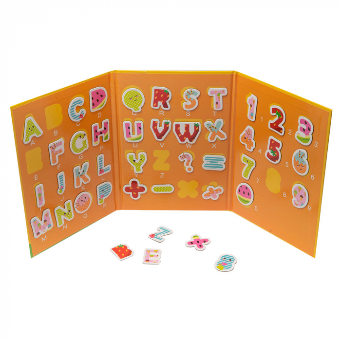 Carte Educativa cu Tabla si Caractere Magnetice din Lemn Montessori [2]