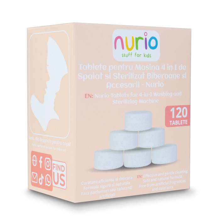 Tablete pentru Masina 4 in 1 de Spalat si Sterilizat Biberoane si Accesorii – Nurio [5]