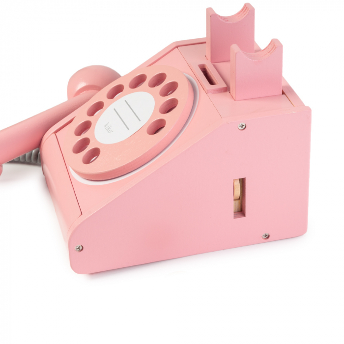 Telefon roz din lemn [3]