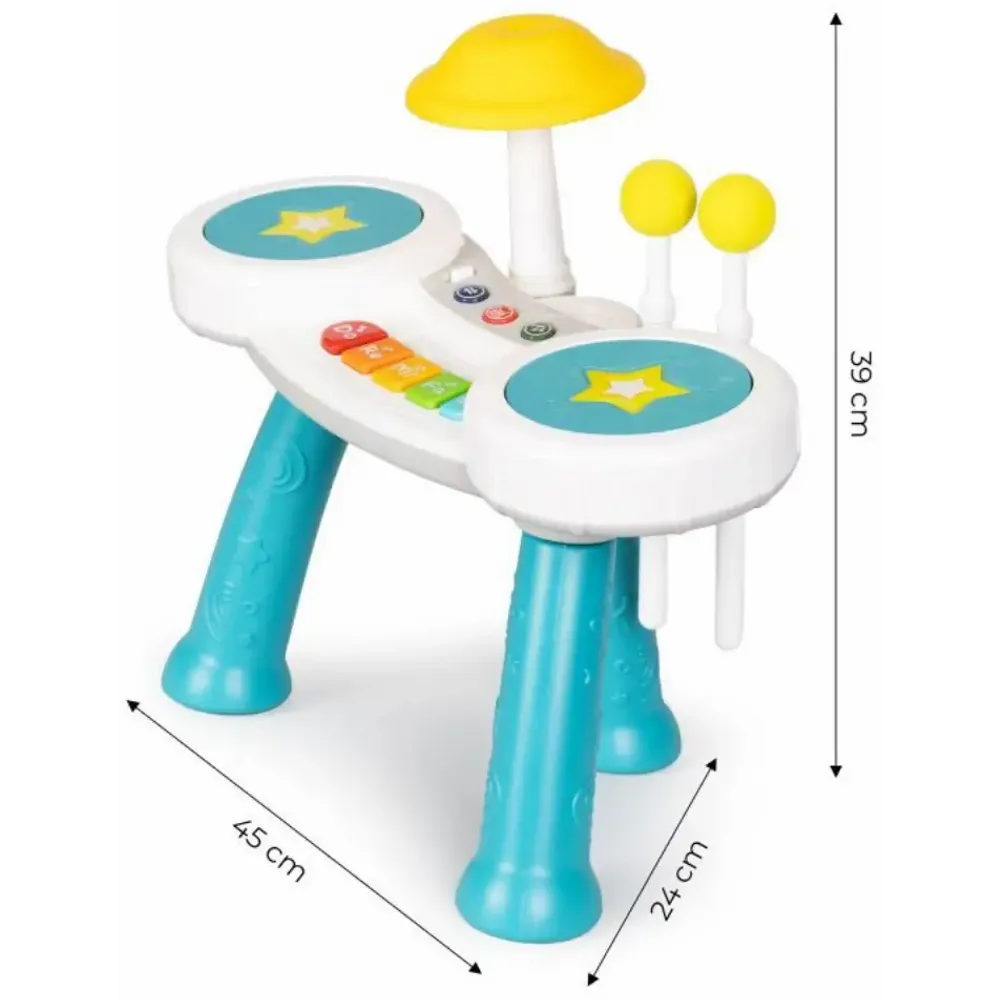 Masuta muzicala cu pian si tobe pentru copii [7]