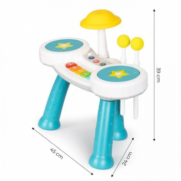 Masuta muzicala cu pian si tobe pentru copii [5]
