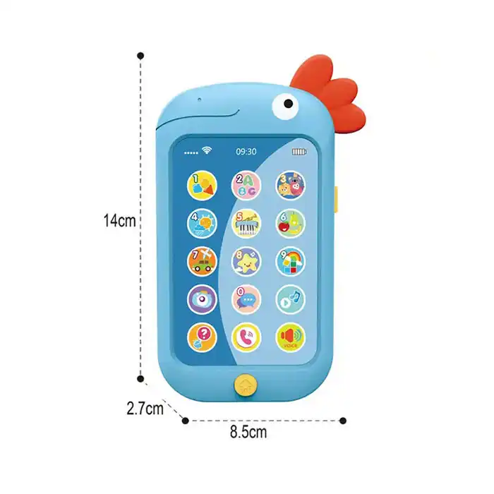 Telefon pentru bebelusi cu lumini si sunete - Albastru [2]