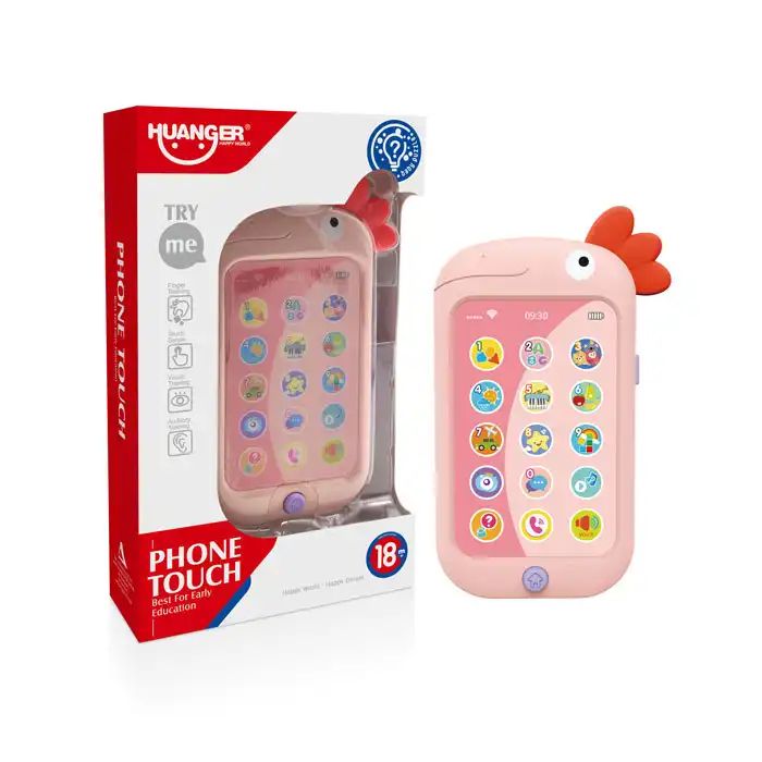 Telefon pentru bebelusi cu lumini si sunete - Roz [5]