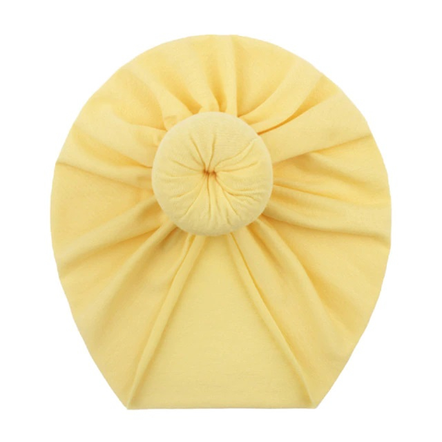 Turban pentru Fetite cu Coc - Galben [2]