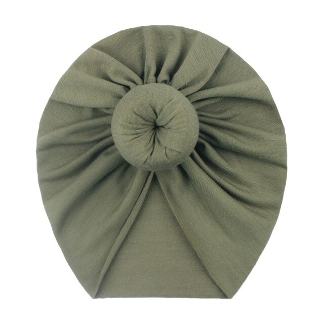 Turban pentru Fetite cu Coc - Kaki [2]