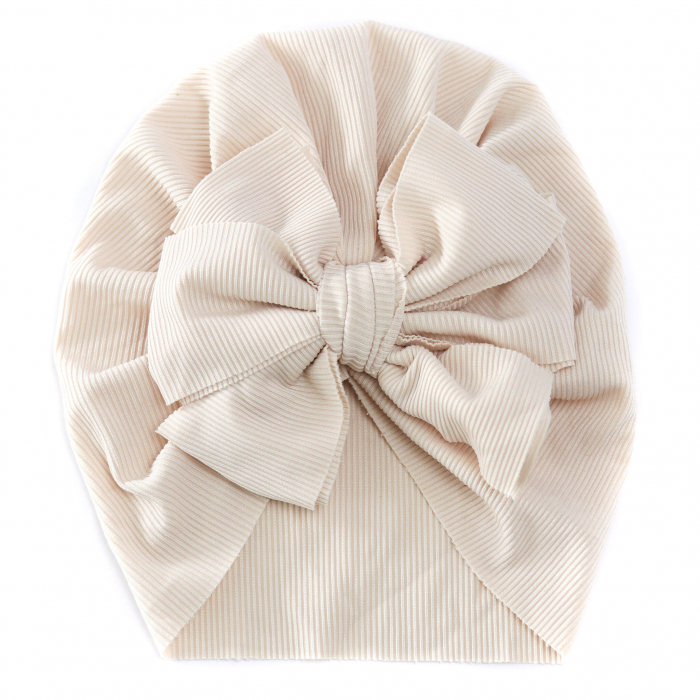 Turban pentru Fetite cu Fundita - Crem [2]