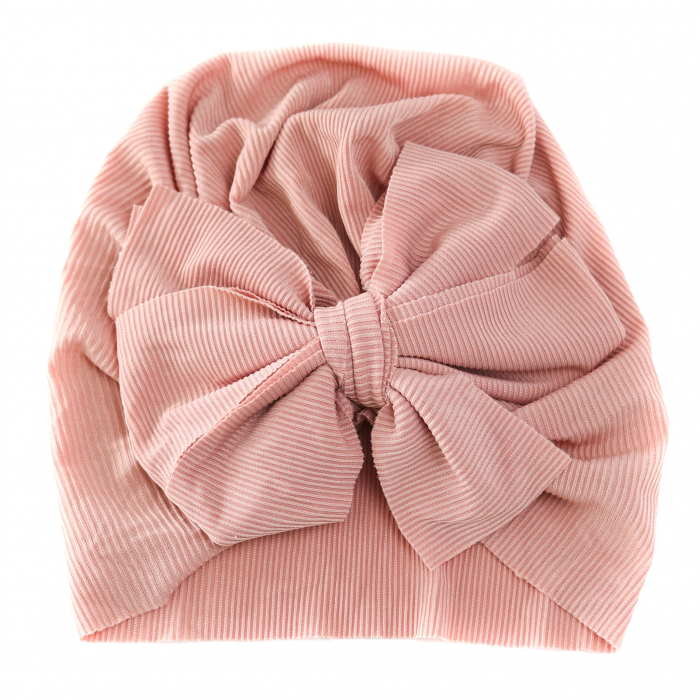 Turban pentru Fetite cu Fundita - Roz Pudra [2]