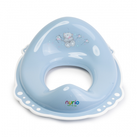 Adaptor Colac WC Copii, Antialunecare Ursulet -Albastru/Alb [1]