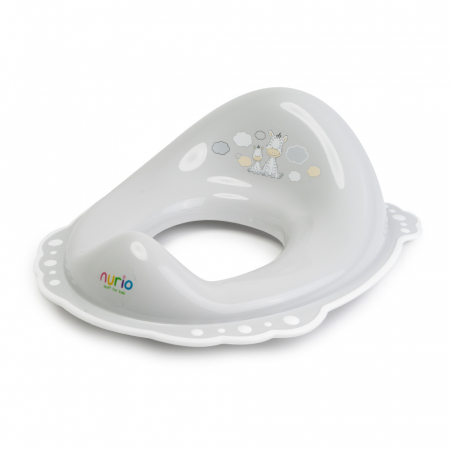 Adaptor Colac WC Copii, Antialunecare Zebra -Gri/Alb [1]