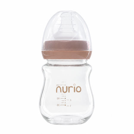 ECHIPAMENTE SI ACCESORII PENTRU HRANIRE SI INGRIJIREA BEBELUSILOR - Biberon Nurio Premium din Sticla,  150 ml