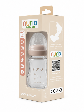 Biberon Nurio Premium din Sticla,  150 ml [2]