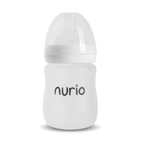 Produse - Biberon Nurio Premium din Sticla cu Protectie din Silicon, 150 ml
