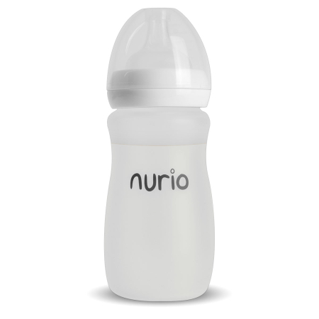 Biberon Nurio Premium din Sticla cu Protectie din Silicon, 250 ml [1]