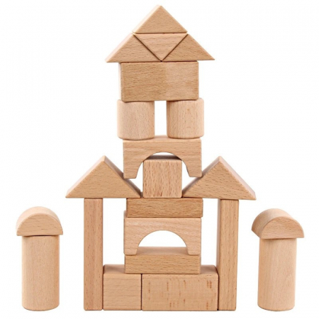 Blocuri de Construcție in Cutie din Lemn - 22 Piese [6]