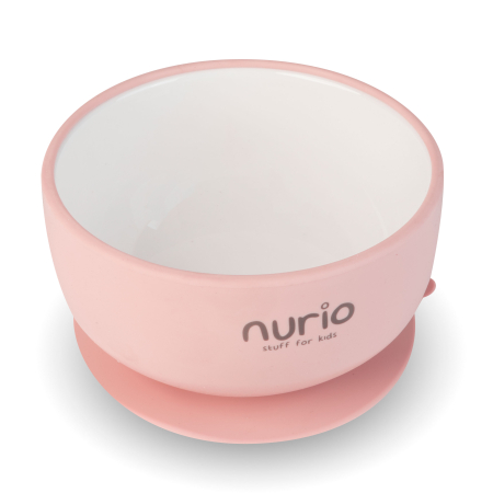 Boluri Farfurii Caserole - Bol din ceramica si silicon Nurio, Roz