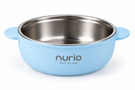 Produse - Bol din Inox cu Protectie din Silicon Nurio - Albastru