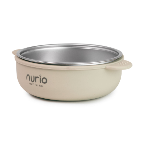 Bol din Inox cu Protectie din Silicon Nurio - Bej [1]