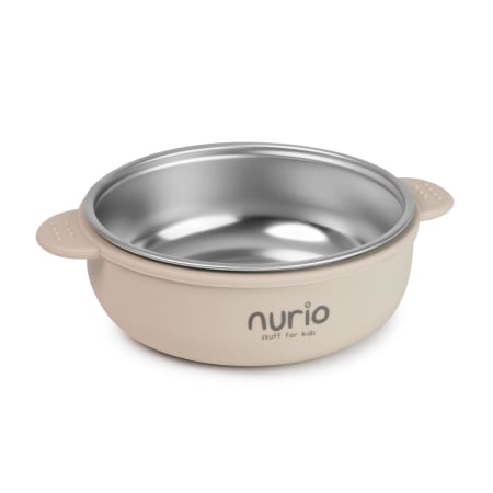 Produse - Bol din Inox cu Protectie din Silicon Nurio - Bej