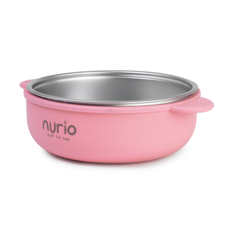 Bol din Inox cu Protectie din Silicon Nurio - Roz [1]