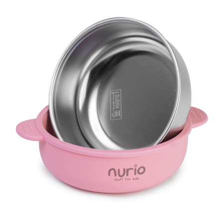 Bol din Inox cu Protectie din Silicon Nurio - Roz [2]