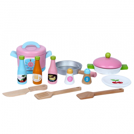 Bucatarie multifunctionala din lemn cu masina de spalat [3]