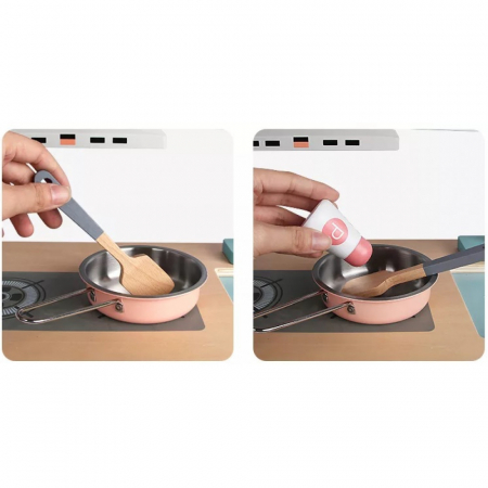 Bucatarie Multifunctionala din lemn cu Aragaz si Frigider [4]