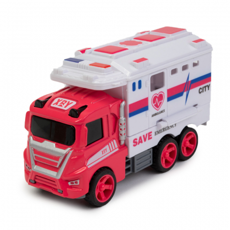 Produse - Camion de Salvare pentru Copii  Pull Back