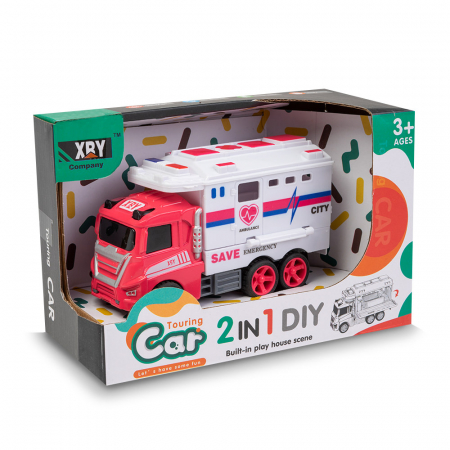 Camion de Salvare pentru Copii  Pull Back [2]