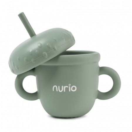 Cana din Silicon cu Pai - Verde [1]