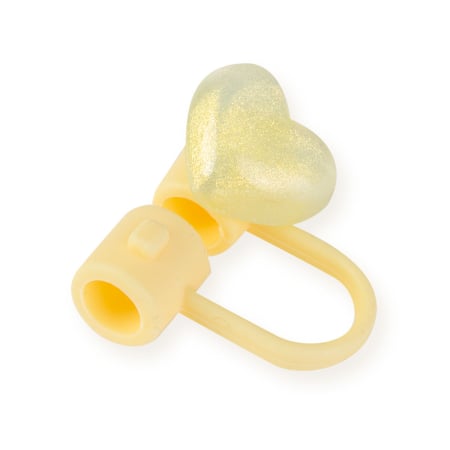 Noutati - Capac Din Silicon Pentru Protectia Paiului – Galben Sidefat