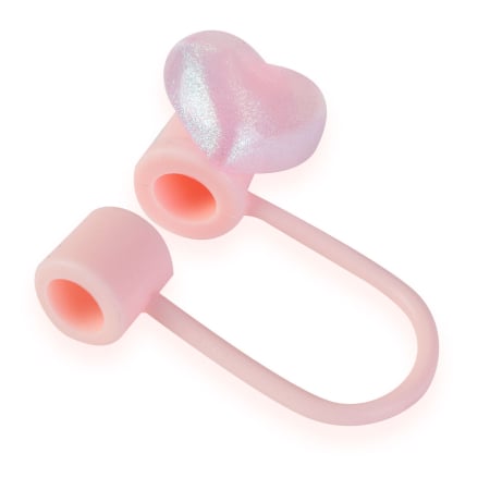 Noutati - Capac Din Silicon Pentru Protectia Paiului – Roz Sidefat