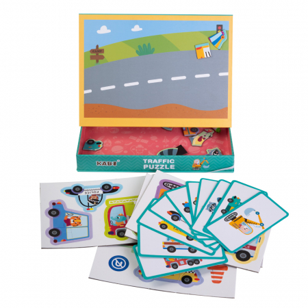 Carte Magnetica cu Puzzle - Traffic