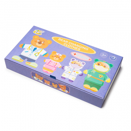 Carte Magnetica cu Puzzle - Tinutele Vestimentare ale Doctorului Ursulet Montessori [2]