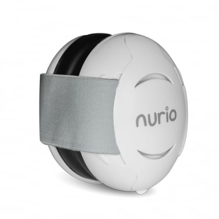 ECHIPAMENTE SI ACCESORII PENTRU HRANIRE SI INGRIJIREA BEBELUSILOR - Casti Antifonice Protectie Bebe Nurio, Banda Elastica Reglabila Gri