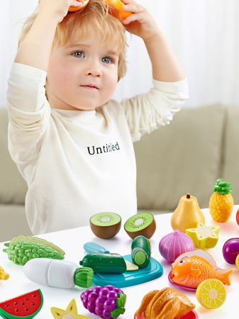 Cosulet cu Fructe si Accesorii din Plastic - 20 Piese [5]