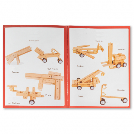 Blocuri de Constructie din Lemn - 80 Piese [2]