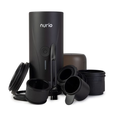 Espressor Cafea Portabil Cu Baterie Pentru Capsule Si Cafea Macinata – Nurio [1]