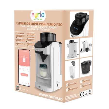 Espressor Lapte Praf Nurio PRO cu Aplicatie Mobila , Functie de Apa Calda si Autocuratare la 90° [5]