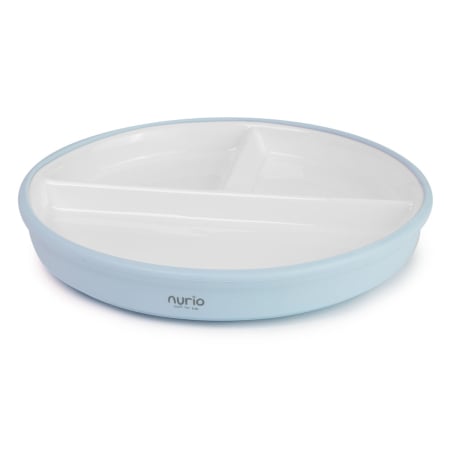 Produse - Farfurie compartimentata din ceramica cu protectie din silicon Nurio -Albastru